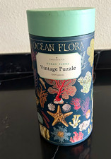 Cavallini  Co. Ocean Flora Vintage Puzzle 1000 Pieces, Cardboard