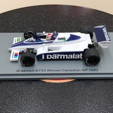 Spark Brabham F1 Bt50 Parmalat N 1 Winner Canadian Gp 1982 Nelson Piquet 1:43 S7116