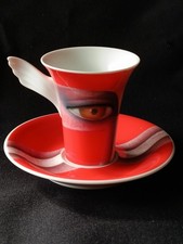 Mokkatasse mit Untertasse der Marke Rosenthal, "Mythos von Paul Wunderlich ",