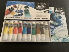 Winsor Newton Artisan Water Mixable Oil Color Colour Set 10x21ml Tube Set NEW