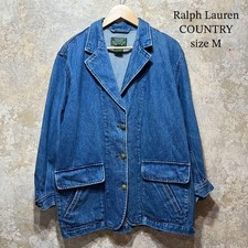 RRL Double RL Ralph Lauren Polo Country Denim Jacket   Size M USA Vintage