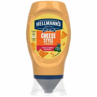 Hellmann's Cheese Style Sauce perfekt zu Burger und Nachos 250ml Flasche