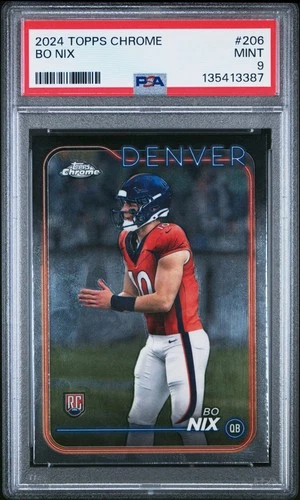 2024 TOPPS CHROME #206 BO NIX ROOKIE RC PSA 9