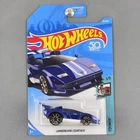 2018 Hot Wheels Lamborghini Countach Blue and White TOONED 1/5 82/365
