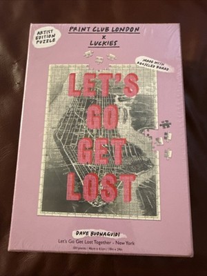 Luckies of London LET'S GO GET LOST NEW YORK 500 Piece Jigsaw Puzzle NEW SEALED 