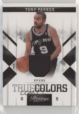 2010-11 Prestige True Primary Colors Materials Prime 8/49 Tony Parker #5 HOF 0hl