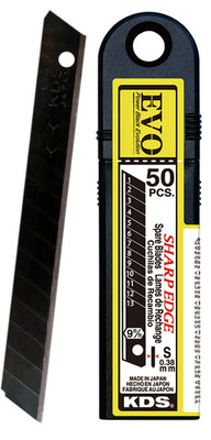 9 mm KDS SB-50B EVO Segmentierte Klingen (50 x schwarze Klinge)