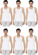 Chaleco VIP Bonus Premium Para Hombres 100% Algodón Sin Mangas Ajuste Regular Blanco Ropa Interior