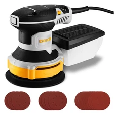 Orbital Sander Corded Hand Sander DEKOPRO 5" Random Orbital Sander with Dust ...