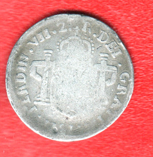 1811 Mexico 2 Reales Zacatecas War Of Independence Details Silver Coin
