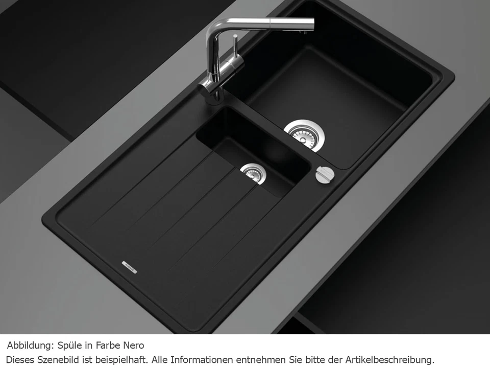 Schock Superb D-150 A Croma Auflage Granitspüle Küchenspüle 1 Becken - Bild 3 von 4