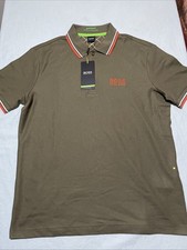 Hugo Boss Paddy Pro Polo Shirt Green Size Small