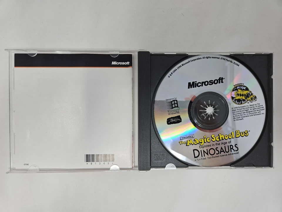 The Magic School Bus Explores In The Age Of Dinosaurs PC CD-ROM 1996 - Vintage - Image 3 of 3