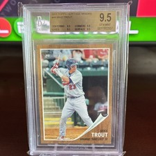 2011 Topps Heritage Minors Baseball Mike Trout RC #44 Graded BGS 9.5 GEM MINT