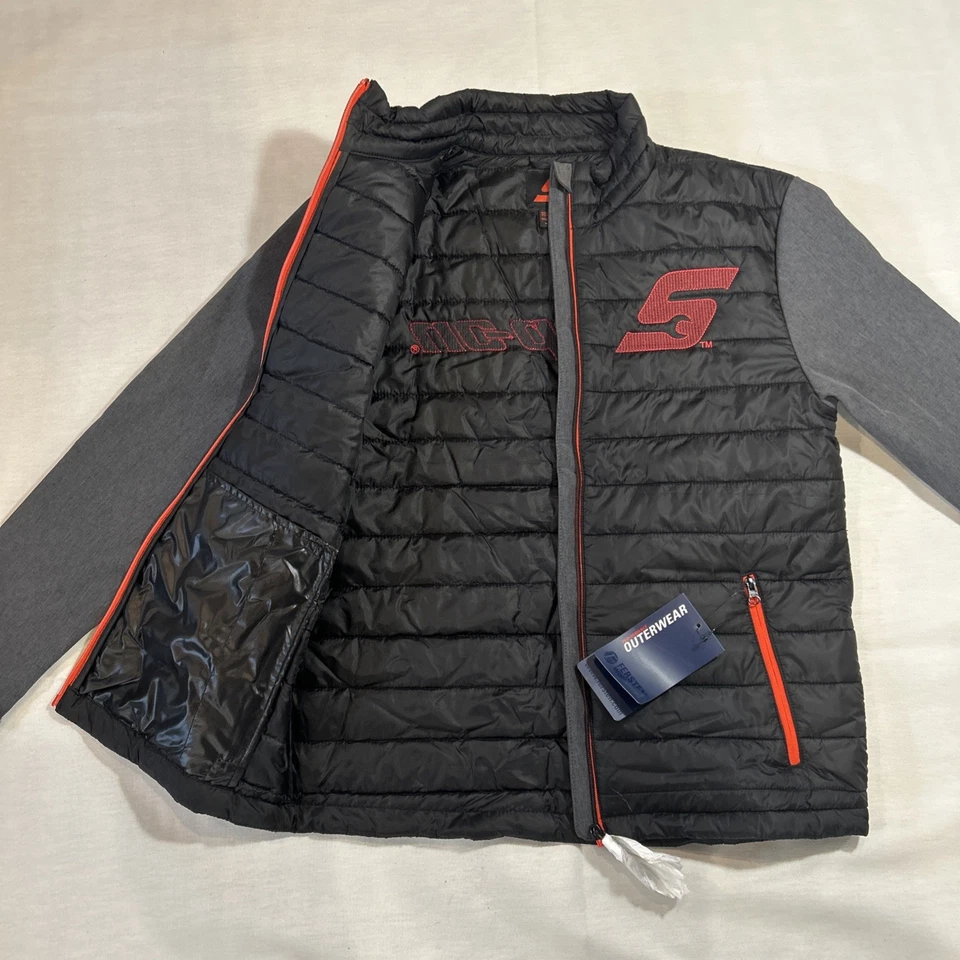 Snap On Tools Men's Small Jacket Quilted Puffer Full Zip Lightweight Black NWOT - Image 2 of 4