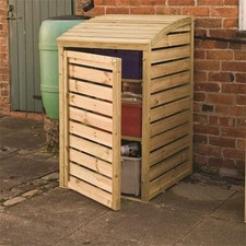 Rowlinson Bin Box Store with Shelves for Recycling Boxes Pressure Treated