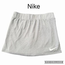 Nike girls Breezy Mid Rise Skort skirt gray size 6