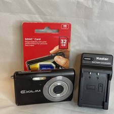 Casio Exilim EX-Z60 6.0MP Digital Camera Black W/ Charger & SD Card