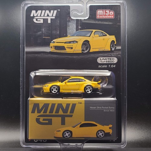 Mini GT Nissan Silvia S15 Rocket Bunny bronze yellow (2024 MIJO Limited Edition)