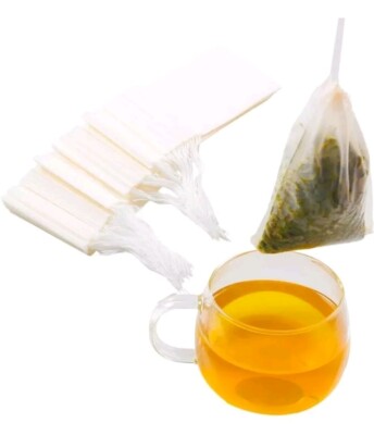 Tea Filter Bags Safe And Natural Material Disposable Tea Infuser Empty Tea Bag W