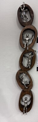 Wanddeko Mango Aluminium Echtholz 90x20cm Dekoration Figuren HEINE Statt 79,99 