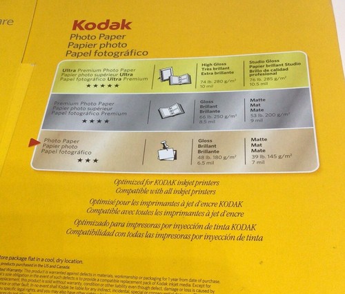 Papel fotográfico Kodak Easy Share 8,5 pulgadas x 11 pulgadas brillo secado instantáneo 71 hojas - Imagen 7 de 22