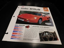 1989-1990 Panther Solo Spec Sheet Brochure Photo Poster