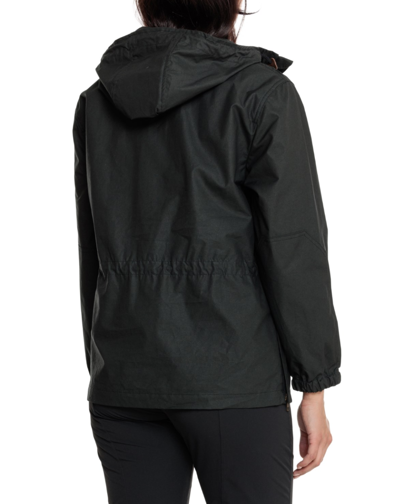 Filson Hooded Deck Jacket S Cotton Anorak Black Women's Small