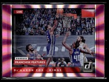 2021-22 Donruss Franchise Features Pink Holo De'Aaron Fox Sacramento Kings #5