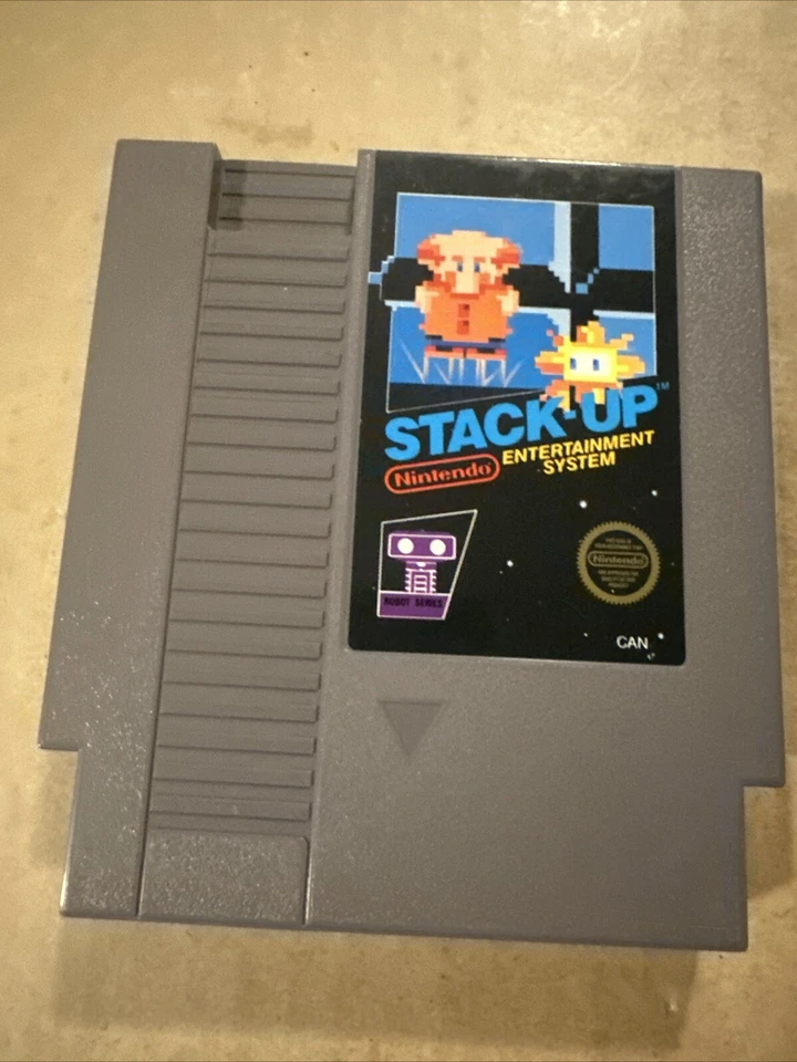 Stack-Up (1985) NES(Nintendo Entertainment System) *TESTED / CART ONLY* 5 Screw - Image 3 of 4