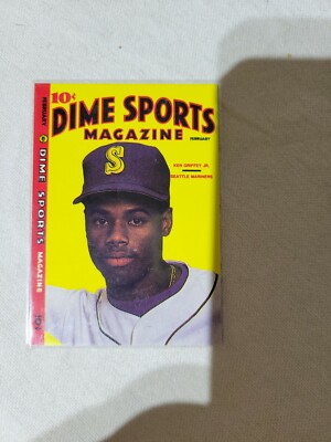 1989 10C DIME SPORTS MAGAZINE KEN GRIFFEY JR. ROOKIE BASEBALL CARD