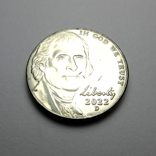 2022-D Jefferson Nickel ** Brilliant Uncirculated - Picture 3 of 6