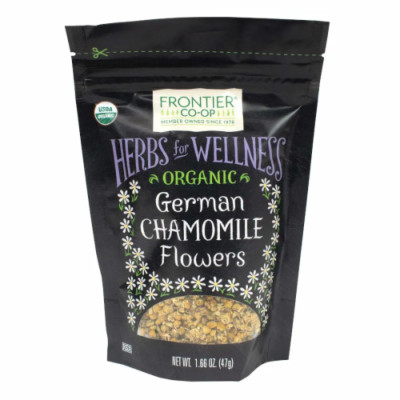 Frontier Co-op Organic German Chamomile Flowers Calming 1.66 oz. 6/2028