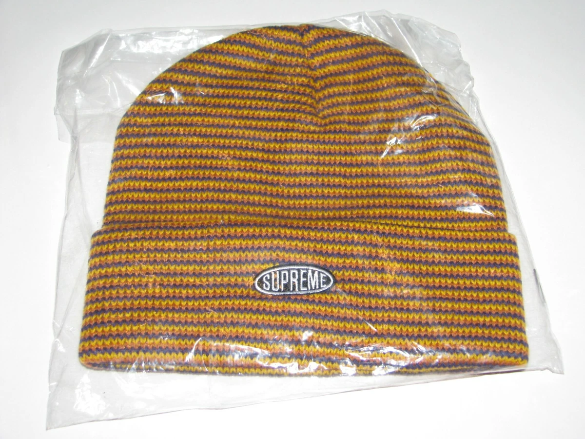 Supreme zig zag store stripe beanie