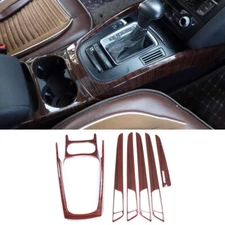 Fit For Audi Q5 2010-2017 Peach Wood Grain Interior Decoration Frame Cover Trim