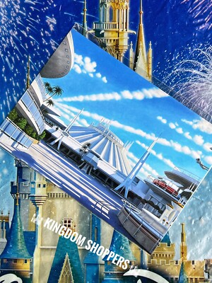Disney Parks WonderGround Space Mountain Panorama Danny Heller 5x7  Postcard