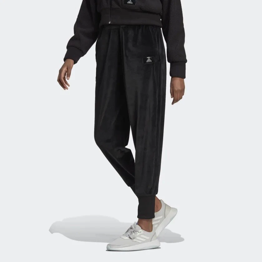 Adidas velour joggers cheap
