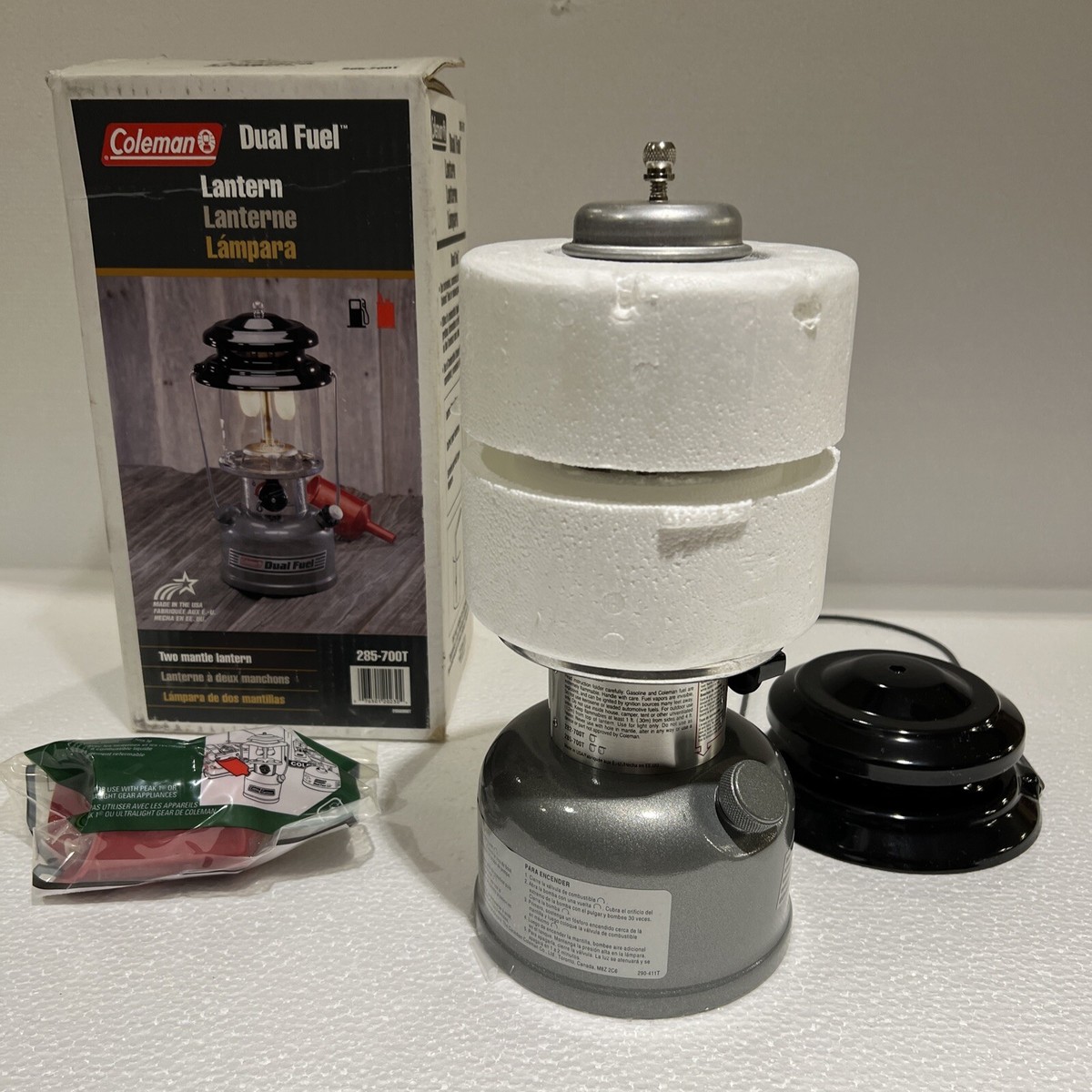 Coleman Dual Fuel 2 Mantle Lantern Model 285-700T New In Box