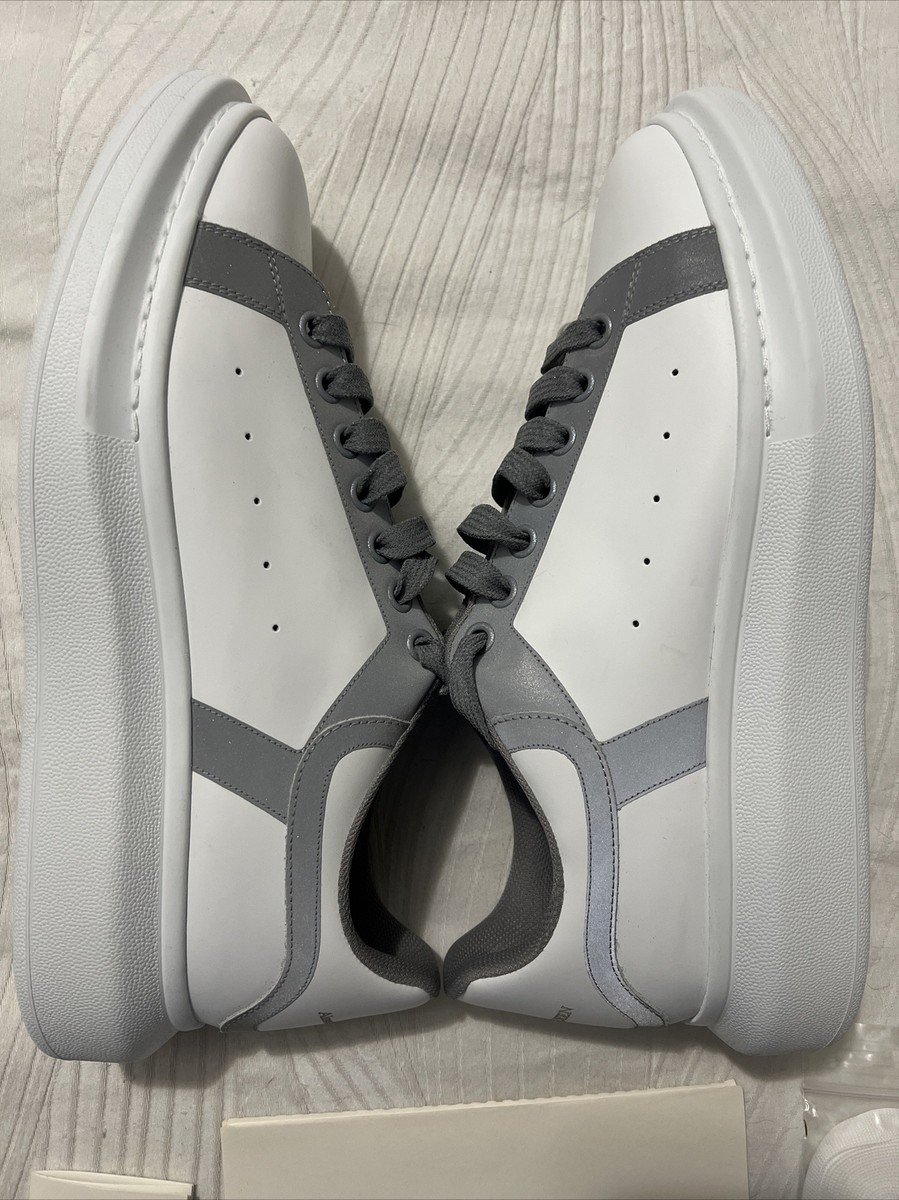 Alexander McQueen Oversized Sneaker Larry White Silver Alexander McQueen Oversized Sneaker Larry White Silver