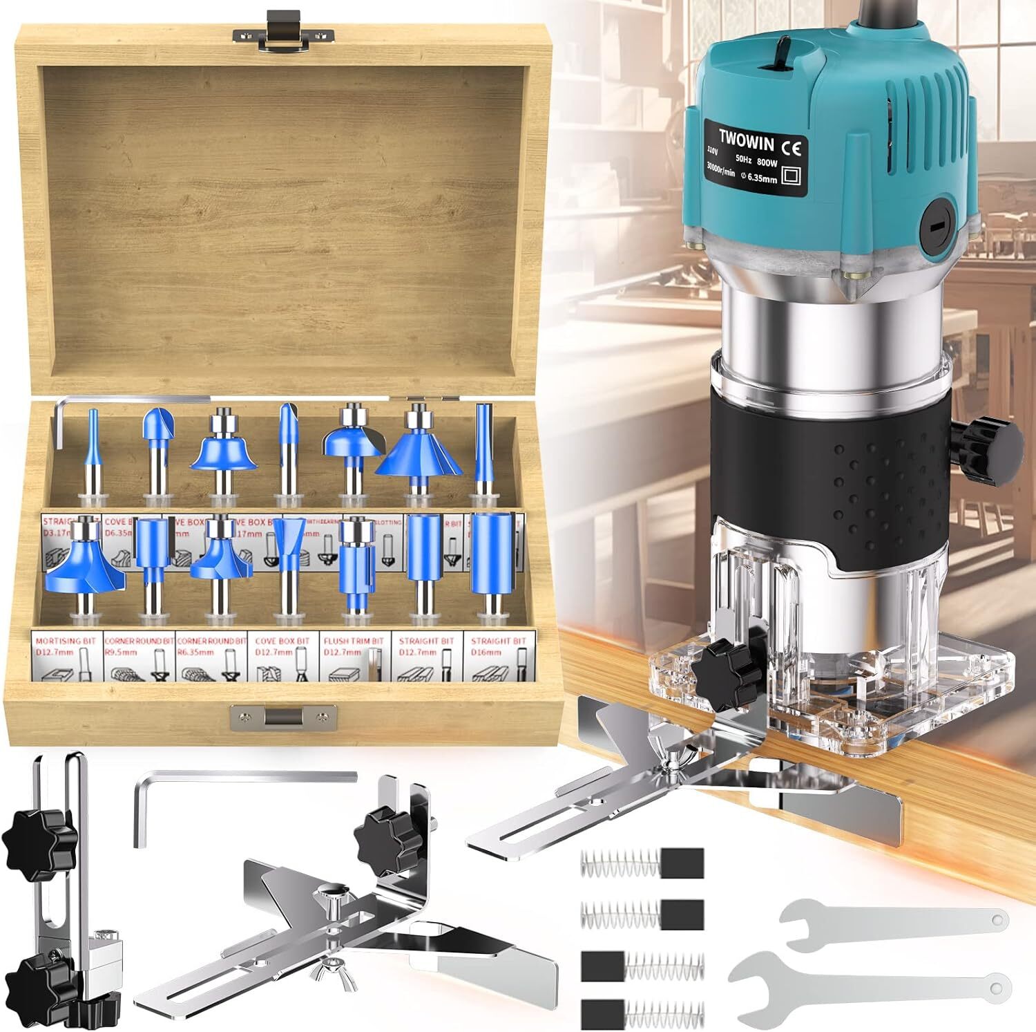 Compact Wood Handheld Router Tool Woodworking Electric Hand Palm Wood Trimmer