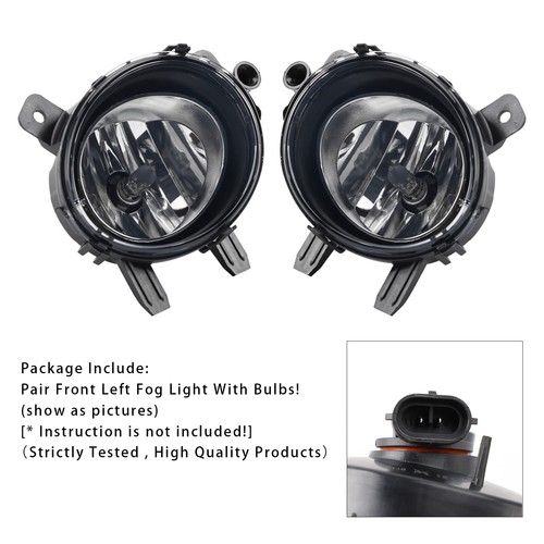 Pair Front Fog Light With Bulbs For BMW F20 F21 F30 F31 F80 2011-2019 AU - Picture 4 of 14