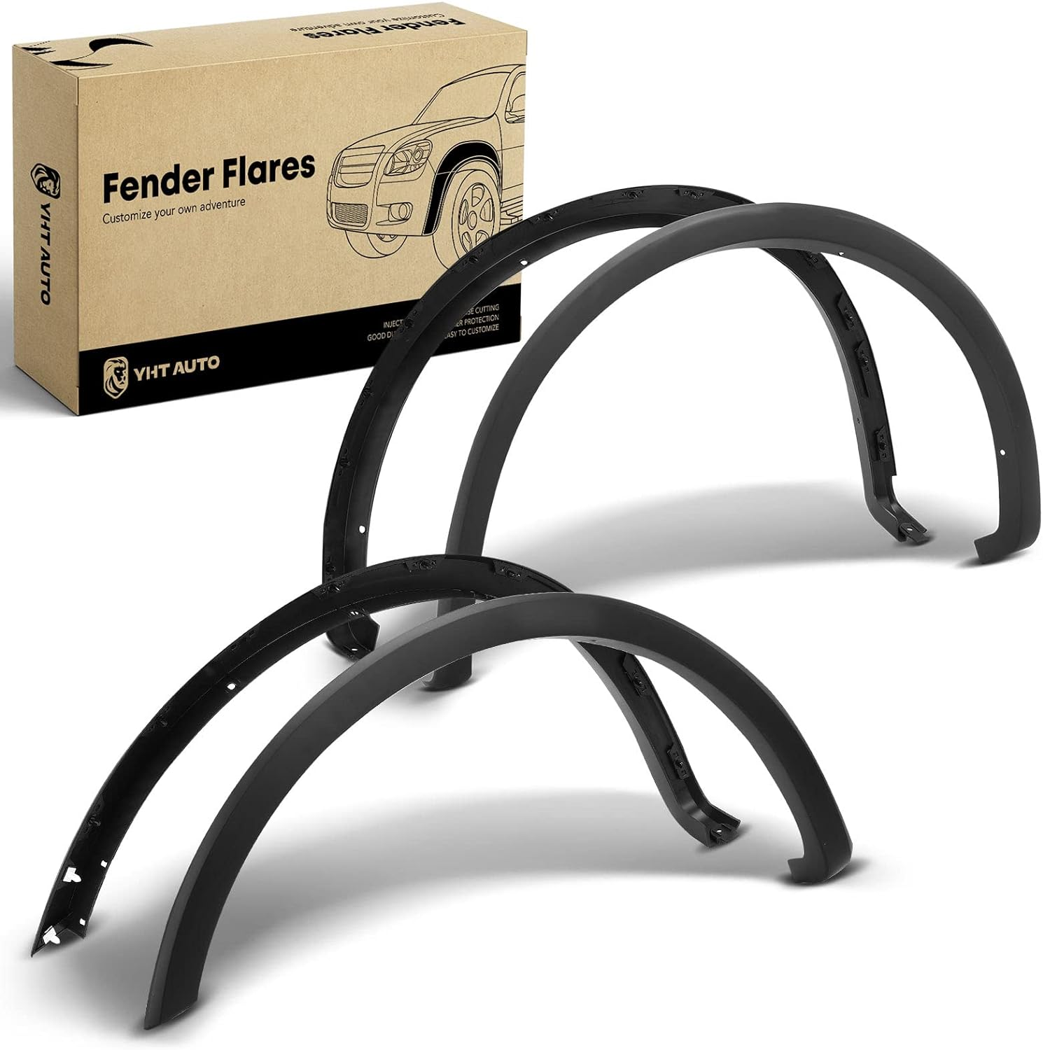 OE Style Fender Flares Compatible with 2018-2020 Ford F-150 Excludes Platinum &