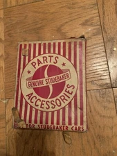 vintage sign, Studebaker Parts , King Pin , Nos Studebaker , Antique Auto