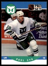Paul Cyr 1992-93 Pro Set #449 Hartford Whalers