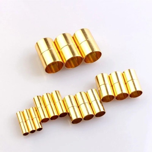 5 set di morsetti magnetici tubo 3-15 mm estremità tappo cavo bracciale collana fibbia connettore - Foto 14 di 16