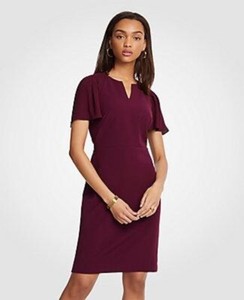 burgundy sheath dress