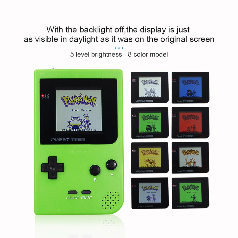 8 цветовых режимов подсветки подсветки ЖК-дисплей Game Boy карман GBP игровой консоли - Изображение 3 из 4