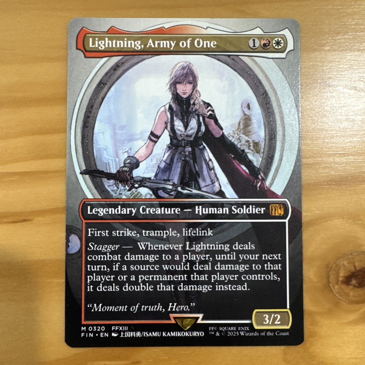 マジック：ザ・ギャザリング Lightning, Army of One (FFXIII)foil Lightning, Army of One (Borderless) (Surge Foil) | FINAL