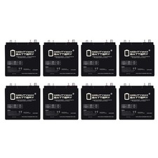 Mighty Max 6V 210AH Dual Terminal Battery Replaces Deep Cycle Golf cart - 8 Pack