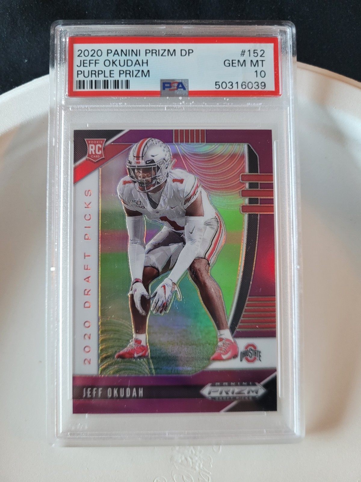Jeff Okudah Panini Prizm Draft Picks #152 Base
